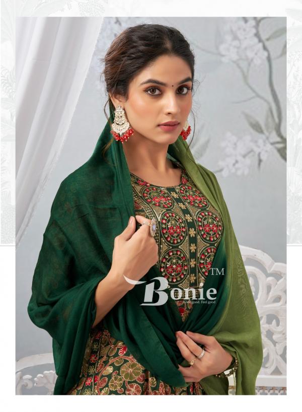 Bonie Meghana 5 Rayon Designer Kurti Bottom With Dupatta